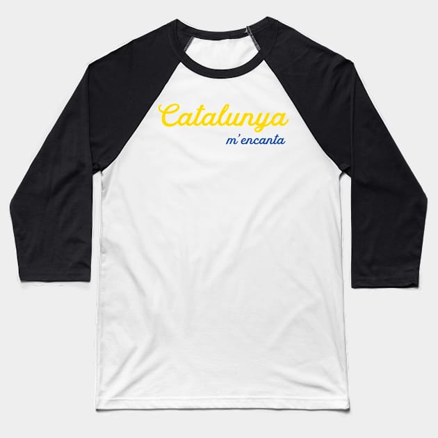 Catalunya - m'encanta Baseball T-Shirt by phenomad